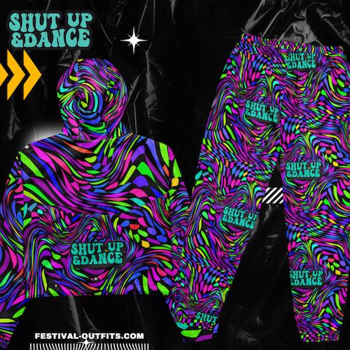 shu t up and dance full print outfits