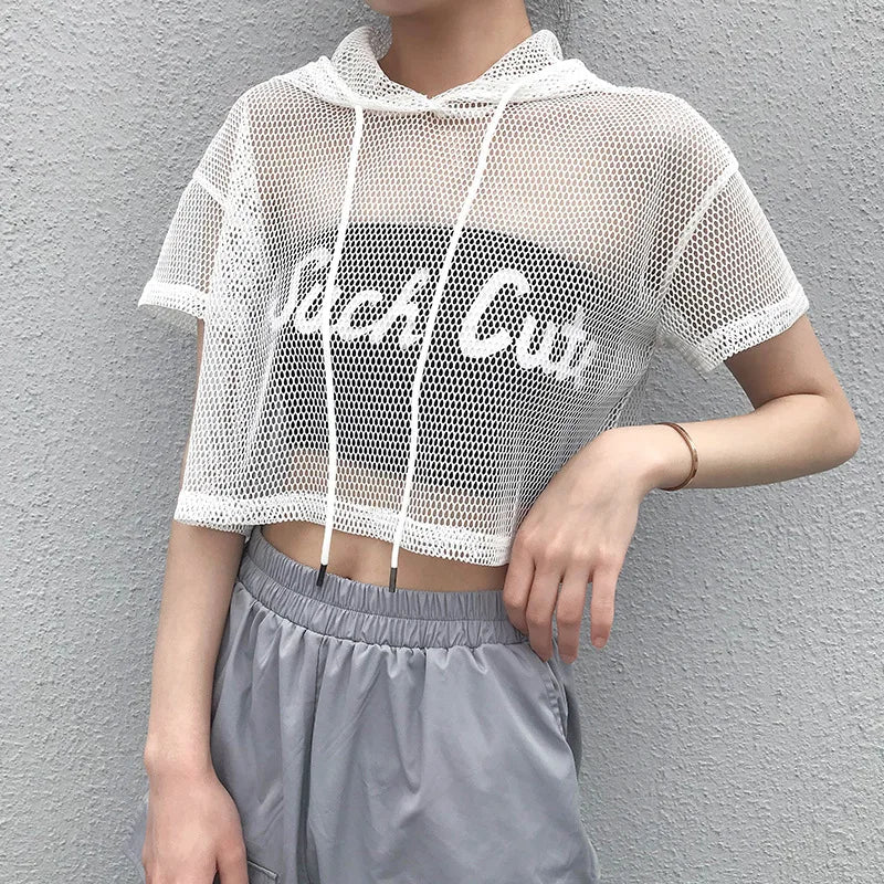 Mesh Rave T-Shirt „Rebel Frequency" Festival Outfits | Techno Shirts | Rave Clothing