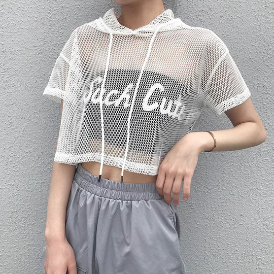 Mesh Rave T-Shirt „Rebel Frequency" Festival Outfits | Techno Shirts | Rave Clothing
