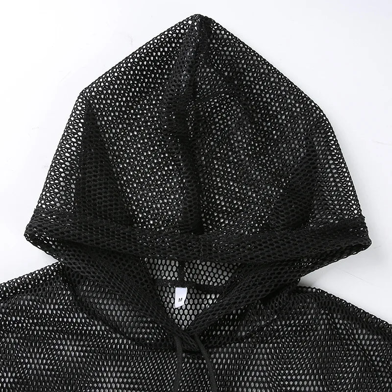 Mesh Rave T-Shirt „Rebel Frequency" Festival Outfits | Techno Shirts | Rave Clothing