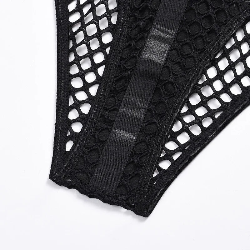 Y2K Punk Harajuku Sexy Dark Bodys Streetwear Wissenschaft Nachtclub Aushöhlen Durchsichtig Streetwear Overalls Emo Alt Strampler Festival Outfits | Techno Shirts | Rave Clothing