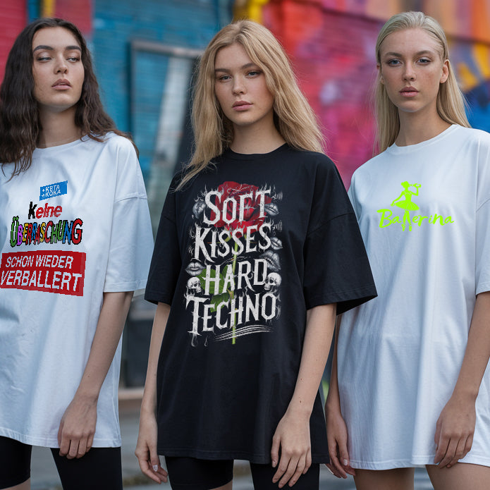 Rave Outfits Damen-techno shirts