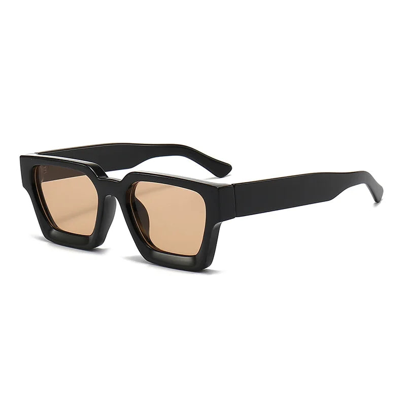 KLASSNUM Männer Sonnenbrille mit quadratischem Rahmen, 2025, Luxusmarke, Designer-Sonnenbrille, Retro, trendige Farbtöne, UV400, Unisex, Damenbrille, Neu Festival Outfits | Techno Shirts | Rave Clothing