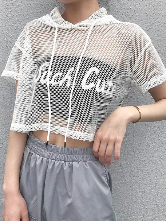 Mesh Rave T-Shirt „Rebel Frequency" Festival Outfits | Techno Shirts | Rave Clothing