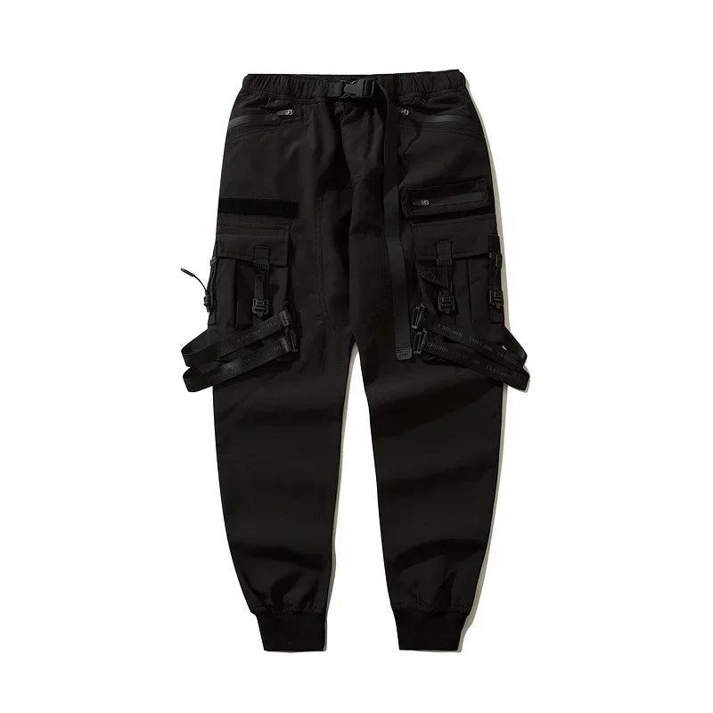 2024 neue Mode Multi-tasche Cargo Hosen Männer Y2K Taktische Techwear Ankle Hosen Punk Stil Casual Fallschirmjäger Hosen pantalones Festival Outfits | Techno Shirts | Rave Clothing
