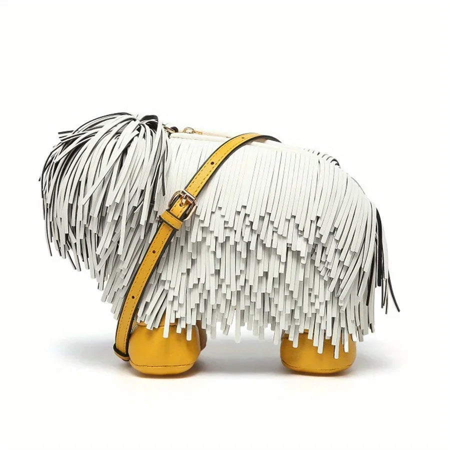 Women's Wallets and Handbags Luxury Designer PU Leather Crossbody Wallet Cute Dog Shaped Evening Bags Women's Bags Festival Outfits | Techno Shirts | Rave Clothing