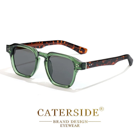 CATERSIDE Klassische Quadratische Sonnenbrille Männer Core Insert Tempel Luxus Marke Sonnenbrille Frauen Reisen Strand Party Festival Geschenke Festival Outfits | Techno Shirts | Rave Clothing