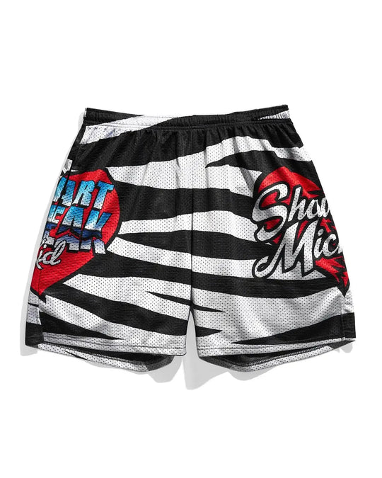 Kampftrainingsshorts Hit Man Tiger Skin Shorts Männer Frauen Kinder Sport Freizeitshorts Übergroße atmungsaktive schnell trocknende Shorts Festival Outfits | Techno Shirts | Rave Clothing