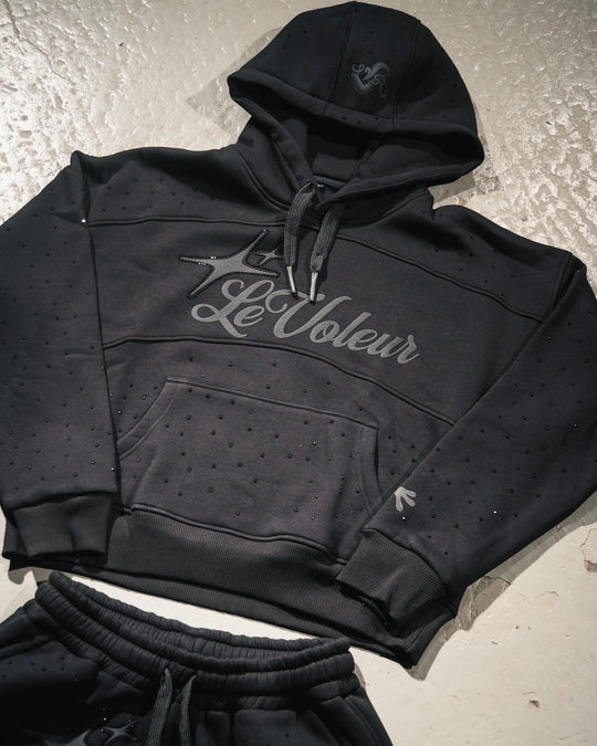 Streetwear Hoodie Jogginghose Zweiteiliges Set Y2K Männer Frauen Hip Hop Brief bestickt übergroße Hoodie Sweatshirt Lounge Hosen Set Festival Outfits | Techno Shirts | Rave Clothing