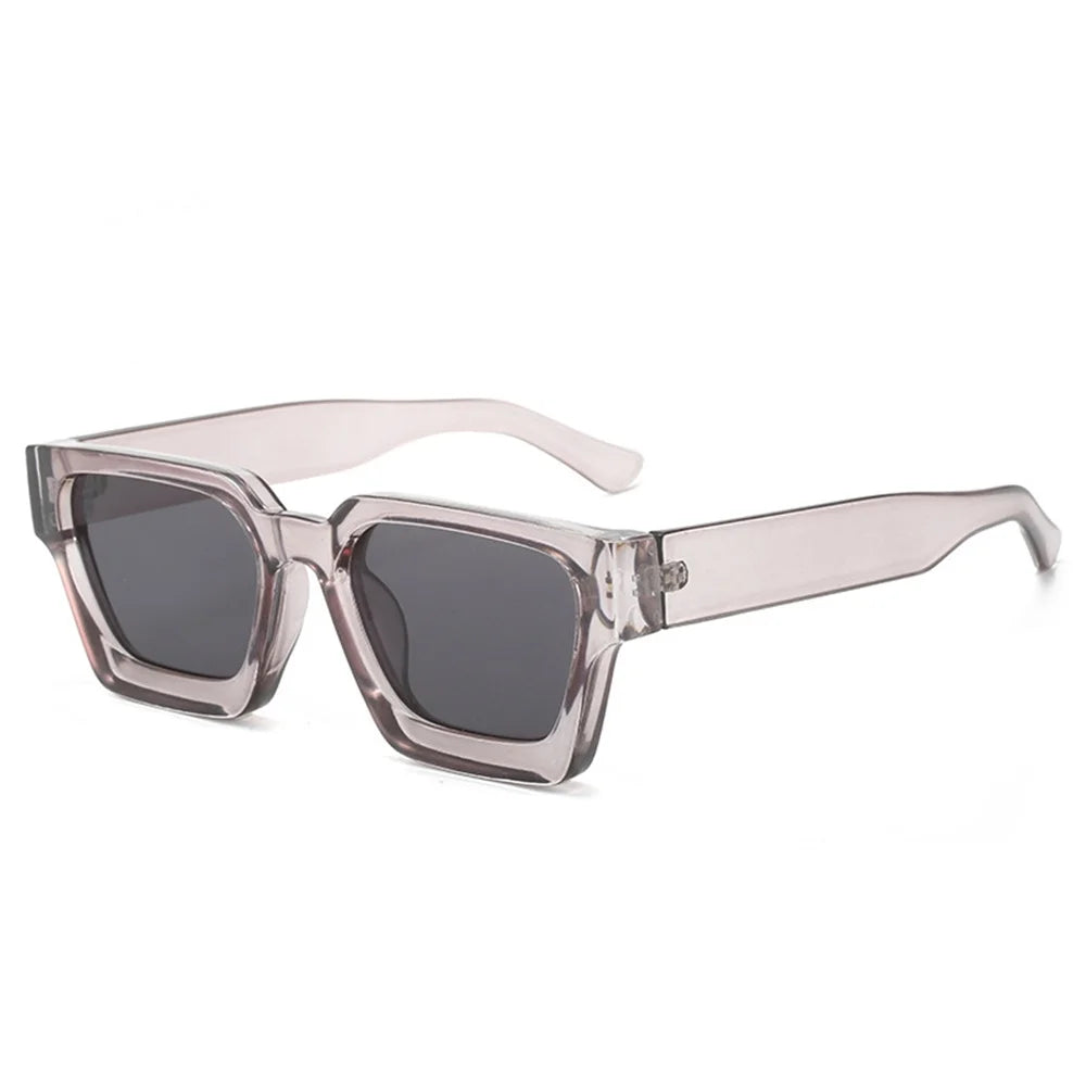 KLASSNUM Männer Sonnenbrille mit quadratischem Rahmen, 2025, Luxusmarke, Designer-Sonnenbrille, Retro, trendige Farbtöne, UV400, Unisex, Damenbrille, Neu Festival Outfits | Techno Shirts | Rave Clothing