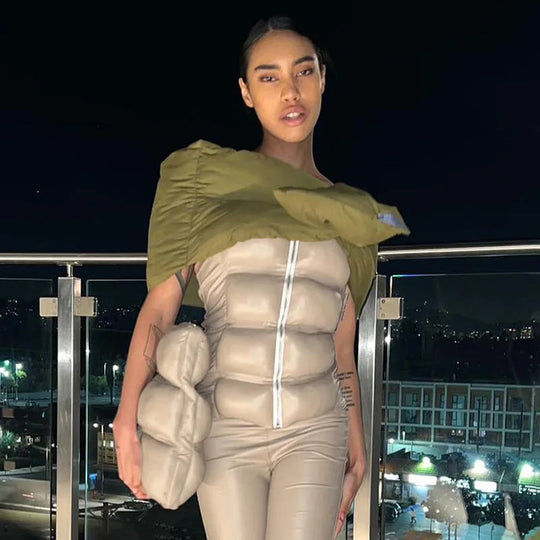 Sexy Frauen Shiny Gold Silber Bustier Crop Tops Helle PU Leder Krone Gürtel Abnehmen Taille Liebsten Low-cut Korsett top Sommer Festival Outfits | Techno Shirts | Rave Clothing
