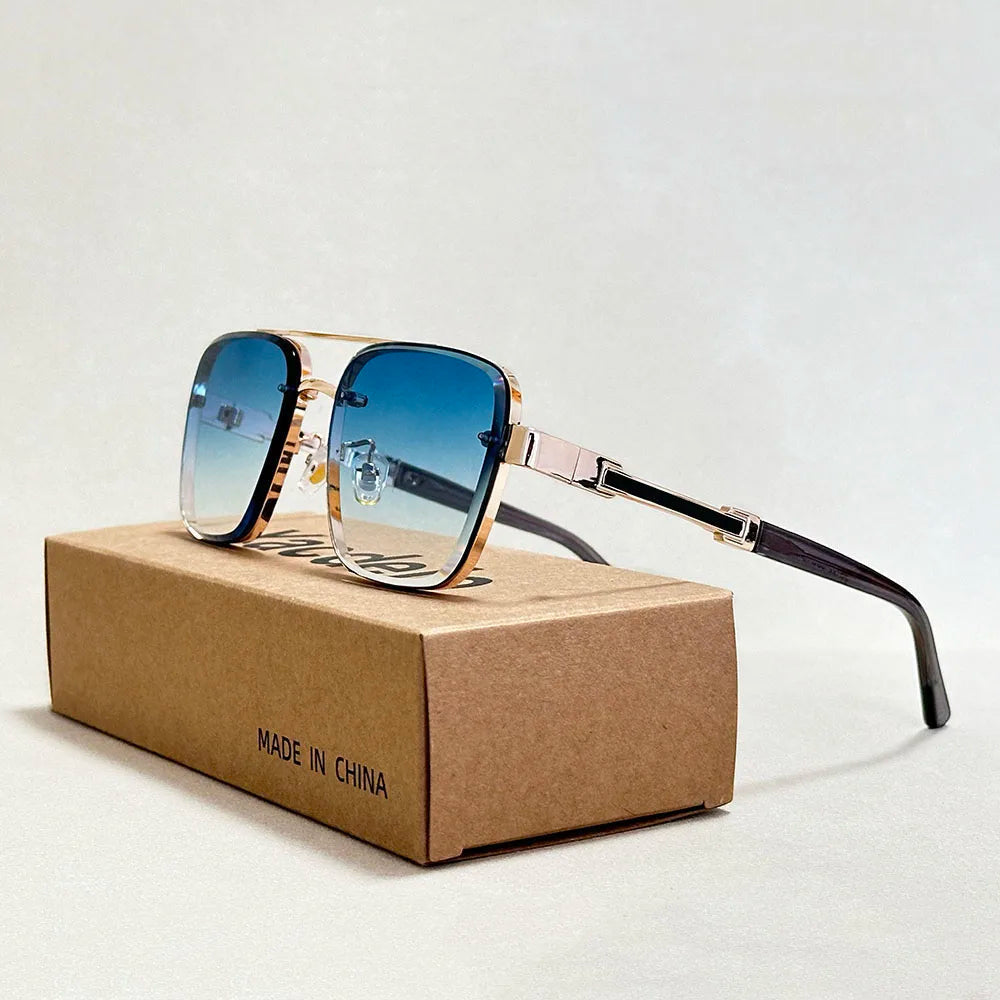 Neue Sonnenbrille Für Männer Luxus Mode Gläser Sonnencreme Quadrat Sonnenbrille Frauen Trendy Vintage Gafas De Sol Hombre Zonnebril Su Festival Outfits | Techno Shirts | Rave Clothing