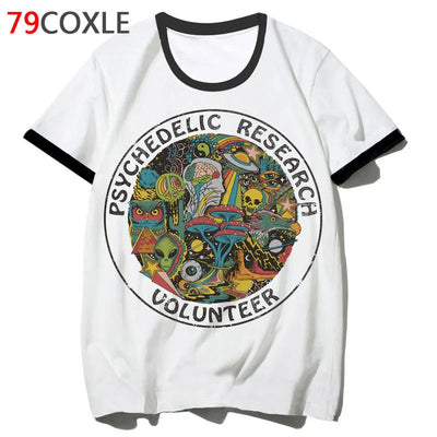 Psychedelisches T-Shirt, T-Shirt, Hüfte, Männer, 2022, lustiges T-Shirt, Hop-Kleidung, männliche Schule für Harajuku, T-Shirt, Top, Streetwear, F4582