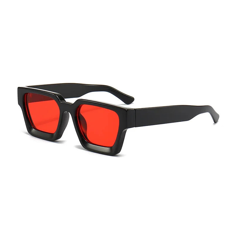 KLASSNUM Männer Sonnenbrille mit quadratischem Rahmen, 2025, Luxusmarke, Designer-Sonnenbrille, Retro, trendige Farbtöne, UV400, Unisex, Damenbrille, Neu Festival Outfits | Techno Shirts | Rave Clothing