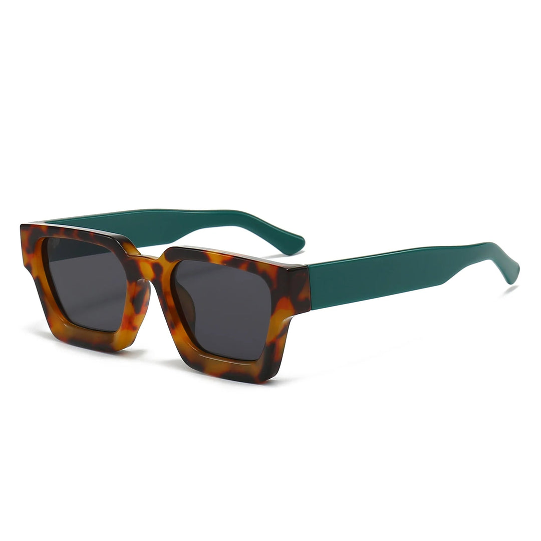 KLASSNUM Männer Sonnenbrille mit quadratischem Rahmen, 2025, Luxusmarke, Designer-Sonnenbrille, Retro, trendige Farbtöne, UV400, Unisex, Damenbrille, Neu Festival Outfits | Techno Shirts | Rave Clothing