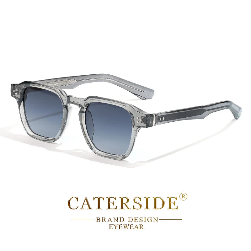 CATERSIDE Klassische Quadratische Sonnenbrille Männer Core Insert Tempel Luxus Marke Sonnenbrille Frauen Reisen Strand Party Festival Geschenke Festival Outfits | Techno Shirts | Rave Clothing