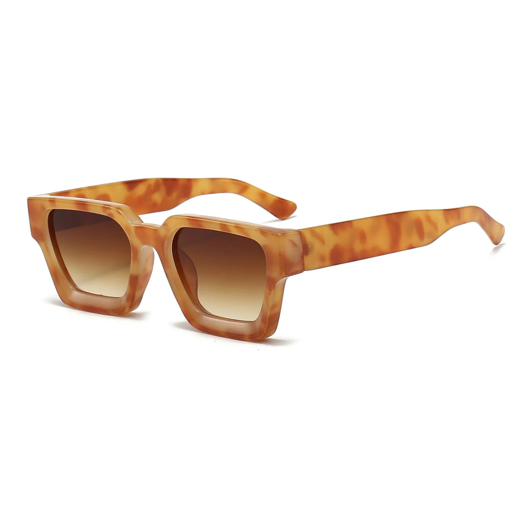 KLASSNUM Männer Sonnenbrille mit quadratischem Rahmen, 2025, Luxusmarke, Designer-Sonnenbrille, Retro, trendige Farbtöne, UV400, Unisex, Damenbrille, Neu Festival Outfits | Techno Shirts | Rave Clothing