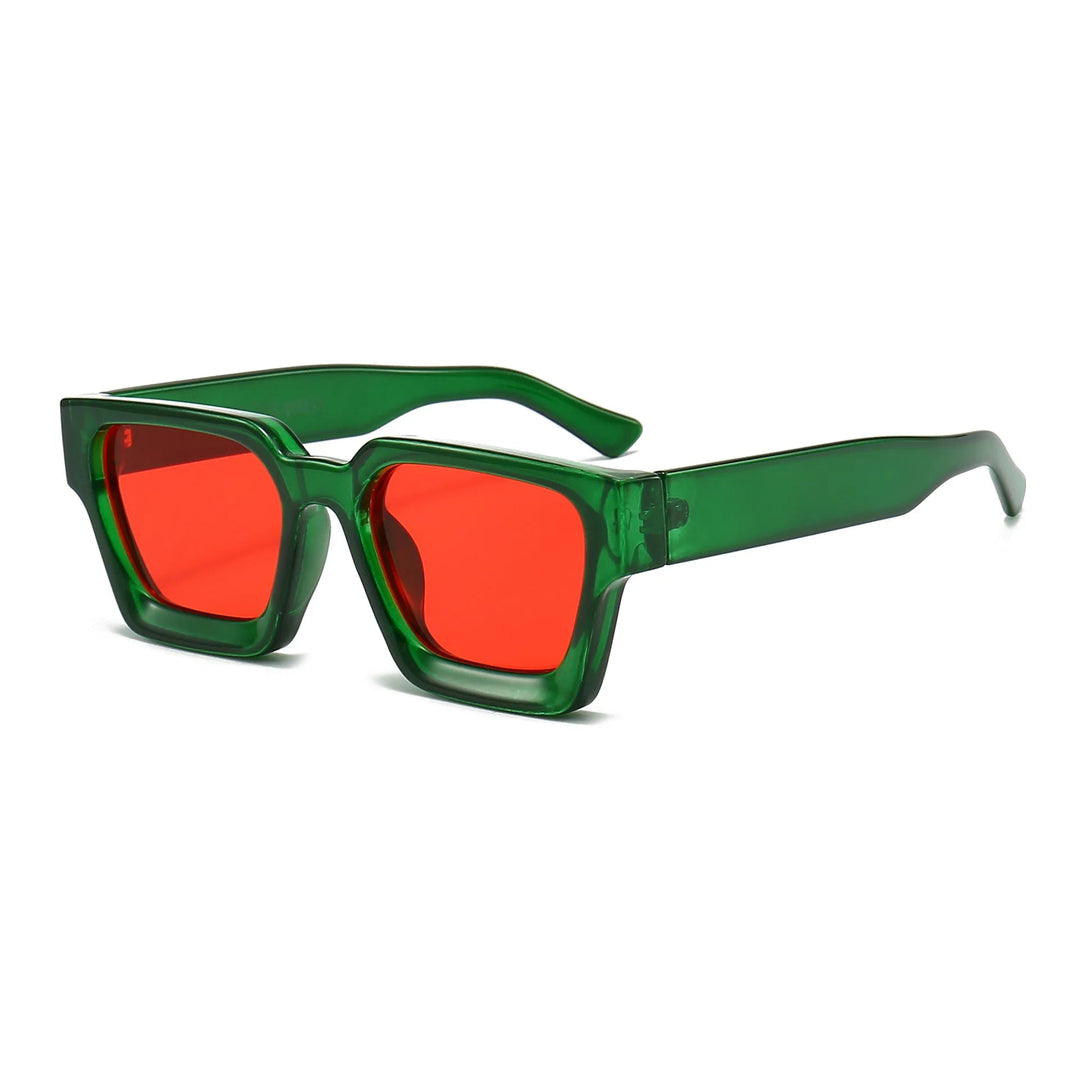 KLASSNUM Männer Sonnenbrille mit quadratischem Rahmen, 2025, Luxusmarke, Designer-Sonnenbrille, Retro, trendige Farbtöne, UV400, Unisex, Damenbrille, Neu Festival Outfits | Techno Shirts | Rave Clothing