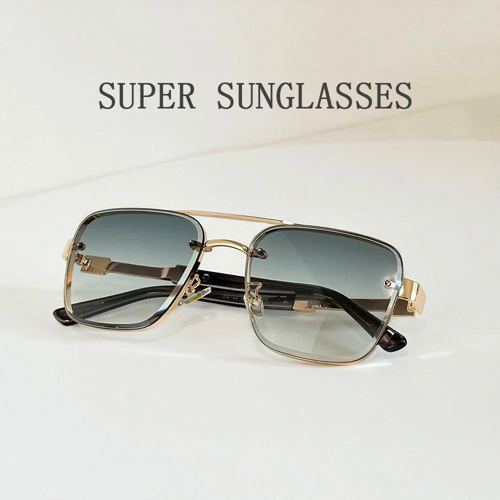 Neue Sonnenbrille Für Männer Luxus Mode Gläser Sonnencreme Quadrat Sonnenbrille Frauen Trendy Vintage Gafas De Sol Hombre Zonnebril Su Festival Outfits | Techno Shirts | Rave Clothing