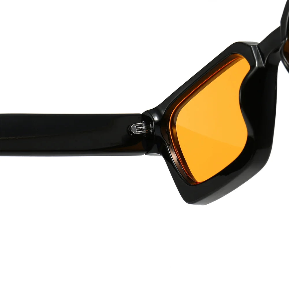 KLASSNUM Männer Sonnenbrille mit quadratischem Rahmen, 2025, Luxusmarke, Designer-Sonnenbrille, Retro, trendige Farbtöne, UV400, Unisex, Damenbrille, Neu Festival Outfits | Techno Shirts | Rave Clothing