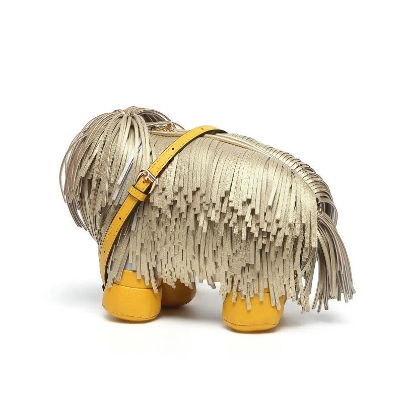 Women's Wallets and Handbags Luxury Designer PU Leather Crossbody Wallet Cute Dog Shaped Evening Bags Women's Bags Festival Outfits | Techno Shirts | Rave Clothing