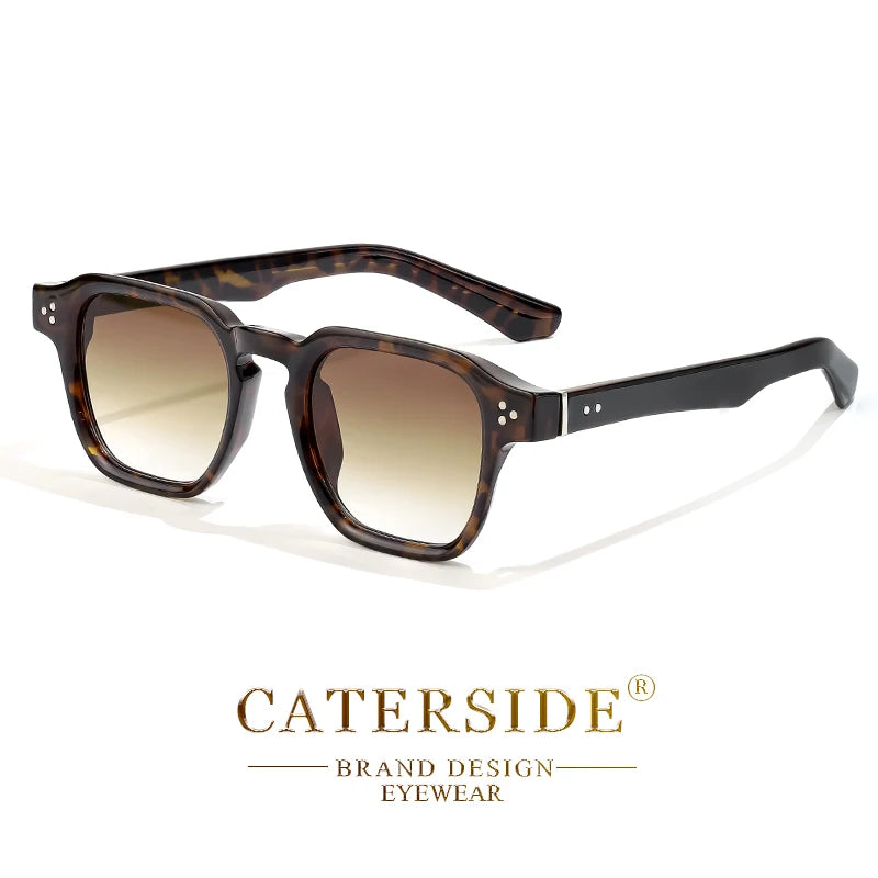 CATERSIDE Klassische Quadratische Sonnenbrille Männer Core Insert Tempel Luxus Marke Sonnenbrille Frauen Reisen Strand Party Festival Geschenke Festival Outfits | Techno Shirts | Rave Clothing