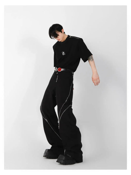 Schlaghose Männer Festival Outfits | Techno Shirts | Rave Clothing