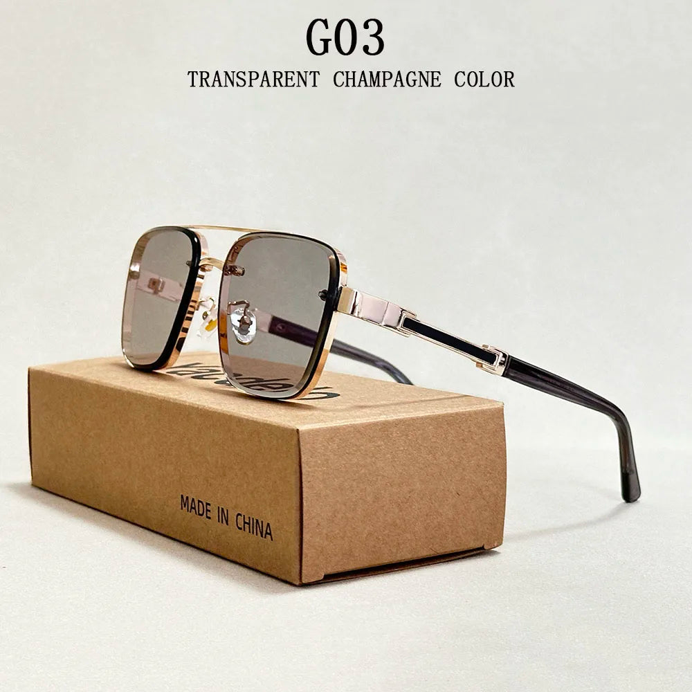 Neue Sonnenbrille Für Männer Luxus Mode Gläser Sonnencreme Quadrat Sonnenbrille Frauen Trendy Vintage Gafas De Sol Hombre Zonnebril Su Festival Outfits | Techno Shirts | Rave Clothing