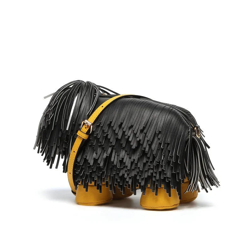 Women's Wallets and Handbags Luxury Designer PU Leather Crossbody Wallet Cute Dog Shaped Evening Bags Women's Bags Festival Outfits | Techno Shirts | Rave Clothing