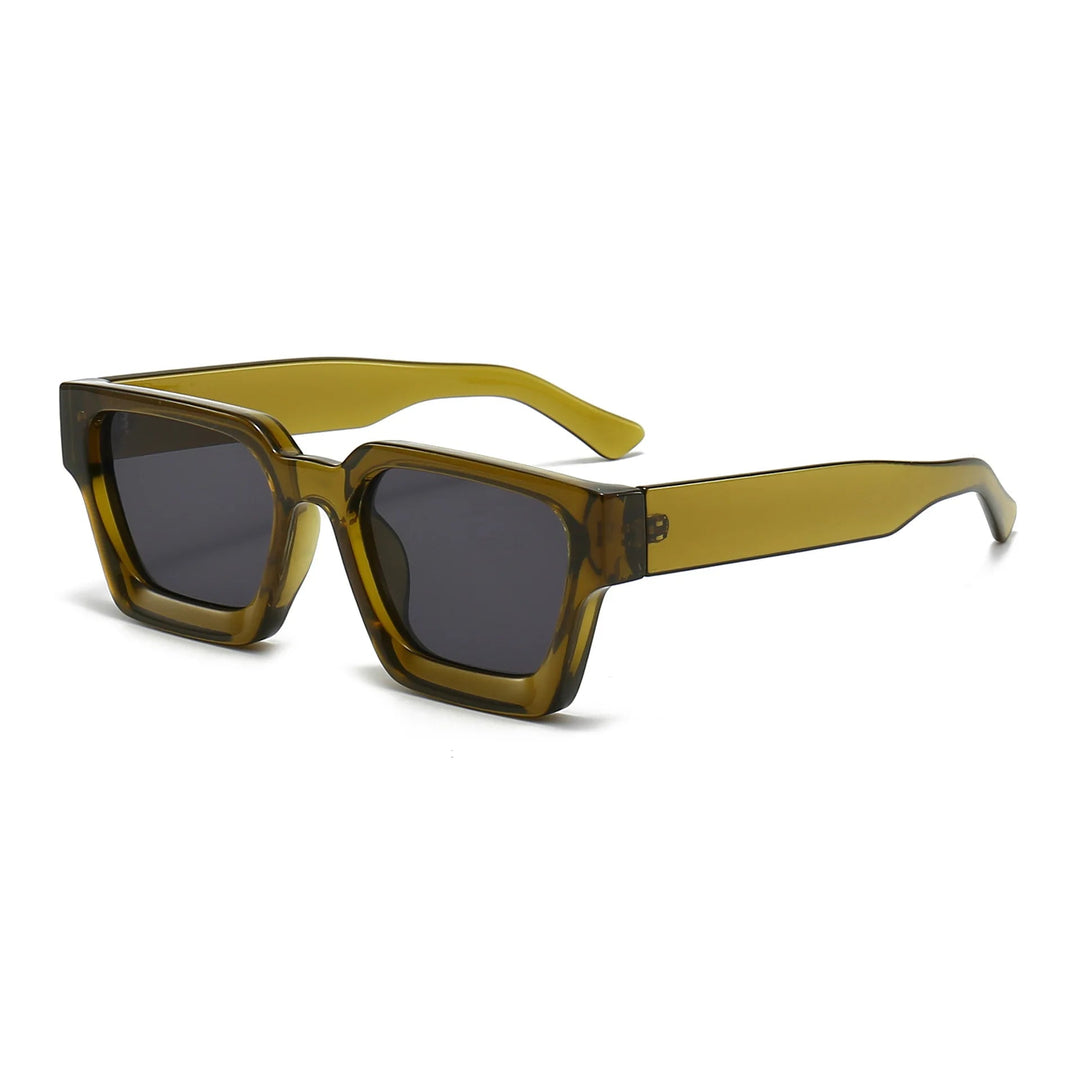 KLASSNUM Männer Sonnenbrille mit quadratischem Rahmen, 2025, Luxusmarke, Designer-Sonnenbrille, Retro, trendige Farbtöne, UV400, Unisex, Damenbrille, Neu Festival Outfits | Techno Shirts | Rave Clothing
