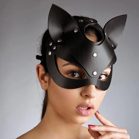 Kinky Leder Maske | Techno Outfit