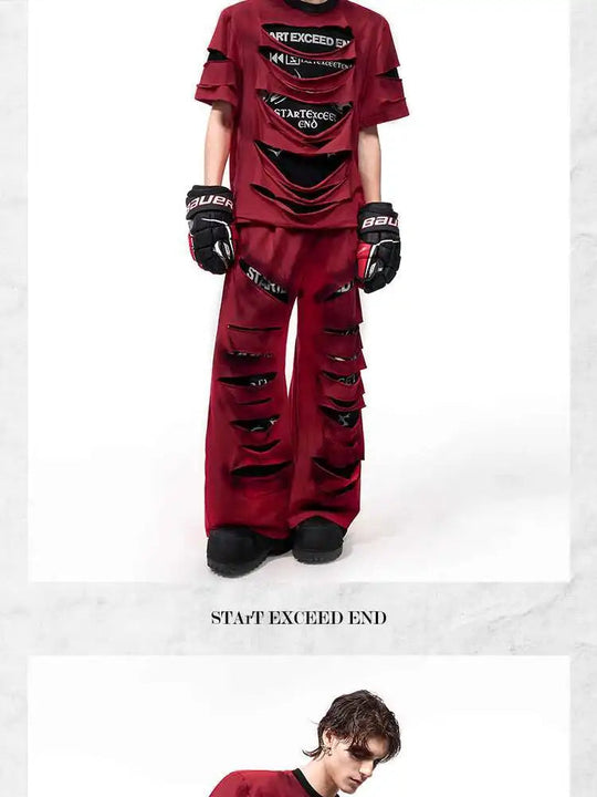 Y2K - weite Baggy Hose Männer Festival Outfits | Techno Shirts | Rave Clothing