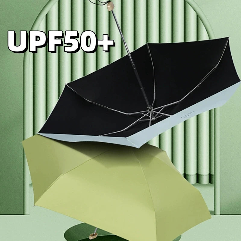 UPF50+ Mini-Sonnenschirm, kleine Tasche, Regen-Reise-Regenschirm, Vinyl, faltbarer Regenschirm, UV-Schutz, Sonnenschutz, Taschen-Sonnenschirm-Kapsel Festival Outfits | Techno Shirts | Rave Clothing