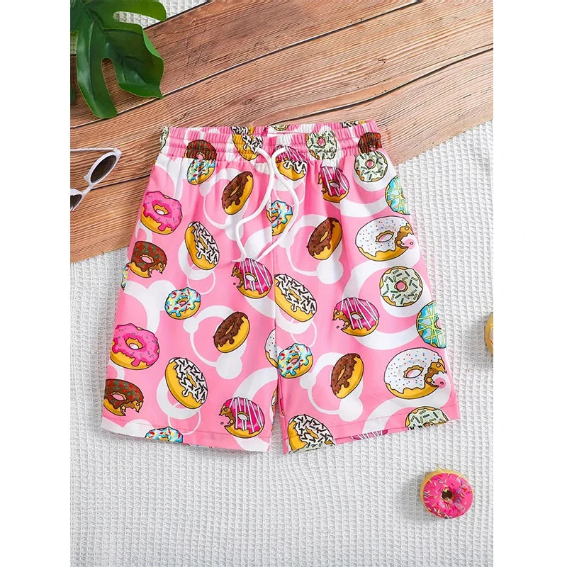 Harajuku Casual Shorts Männer Frauen Eis Sport Gym Shorts Fitness 3D Druck Schnell Trocknend Urlaub Board Shorts Sommer Männliche Shorts Festival Outfits | Techno Shirts | Rave Clothing