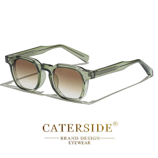 CATERSIDE Retro Punk Männer Sonnenbrille Kleine Rahmen Quadratische Personalisierte Design Sonnenbrille Frauen Reise Party Business Festival Geschenk Festival Outfits | Techno Shirts | Rave Clothing