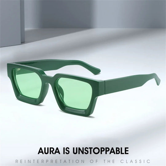 KLASSNUM Männer Sonnenbrille mit quadratischem Rahmen, 2025, Luxusmarke, Designer-Sonnenbrille, Retro, trendige Farbtöne, UV400, Unisex, Damenbrille, Neu Festival Outfits | Techno Shirts | Rave Clothing