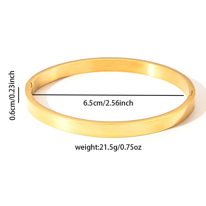 ANENJERY 316L Edelstahl Glatte Intarsien Zirkon Herz Armband für Frauen Männer Einfache Mode Temperament Schmuck Geschenke Täglich Festival Outfits | Techno Shirts | Rave Clothing