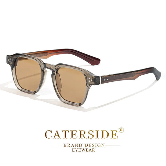 CATERSIDE Klassische Quadratische Sonnenbrille Männer Core Insert Tempel Luxus Marke Sonnenbrille Frauen Reisen Strand Party Festival Geschenke Festival Outfits | Techno Shirts | Rave Clothing