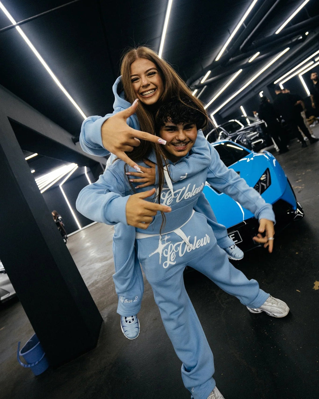 Streetwear Hoodie Jogginghose Zweiteiliges Set Y2K Männer Frauen Hip Hop Brief bestickt übergroße Hoodie Sweatshirt Lounge Hosen Set Festival Outfits | Techno Shirts | Rave Clothing