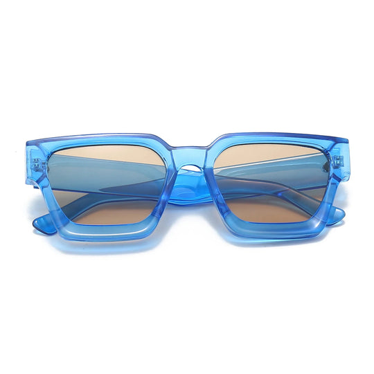 KLASSNUM Männer Sonnenbrille mit quadratischem Rahmen, 2025, Luxusmarke, Designer-Sonnenbrille, Retro, trendige Farbtöne, UV400, Unisex, Damenbrille, Neu Festival Outfits | Techno Shirts | Rave Clothing
