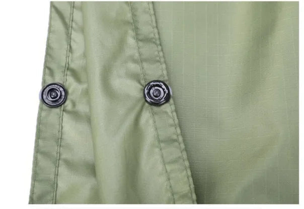3-in-1-Militär-Regenmantel für den Außenbereich, mit Kapuze, wasserdicht, Regenponcho, Motorrad-Regenschutz, Camping, Wandern, Reisen, Regenbekleidung, Zelt Festival Outfits | Techno Shirts | Rave Clothing