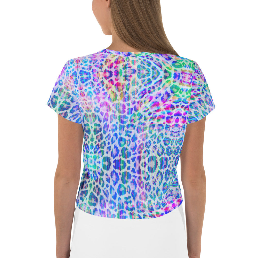 NATZ Clothing! Buntes Festival Crop Top – "Neopard" Festival Shirts