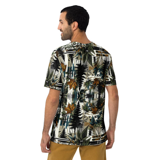 Men's t-shirt Wood lover - Festival Shirt Grafik all over Tee - Techno Rave outfit Festival Shirts