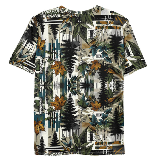 Men's t-shirt Wood lover - Festival Shirt Grafik all over Tee - Techno Rave outfit Festival Shirts