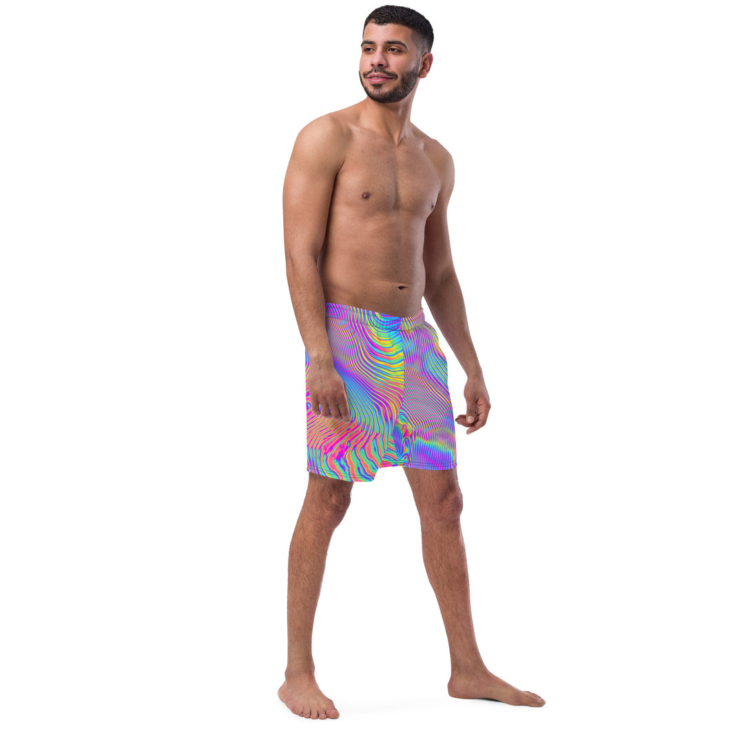 NATZ CLOTHING! Bunte Festival Shorts - Rave Hose - Festival Outfit „Holgraphic“ Printify