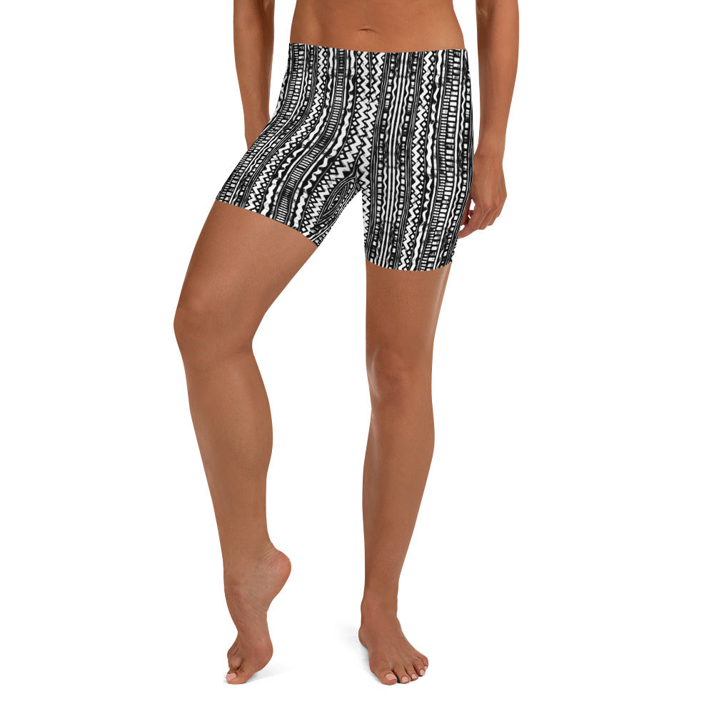 NATZ CLOTHING! Festival Radlerhose "Black & White" FESTIVAL OUTFITS & STREETWEAR