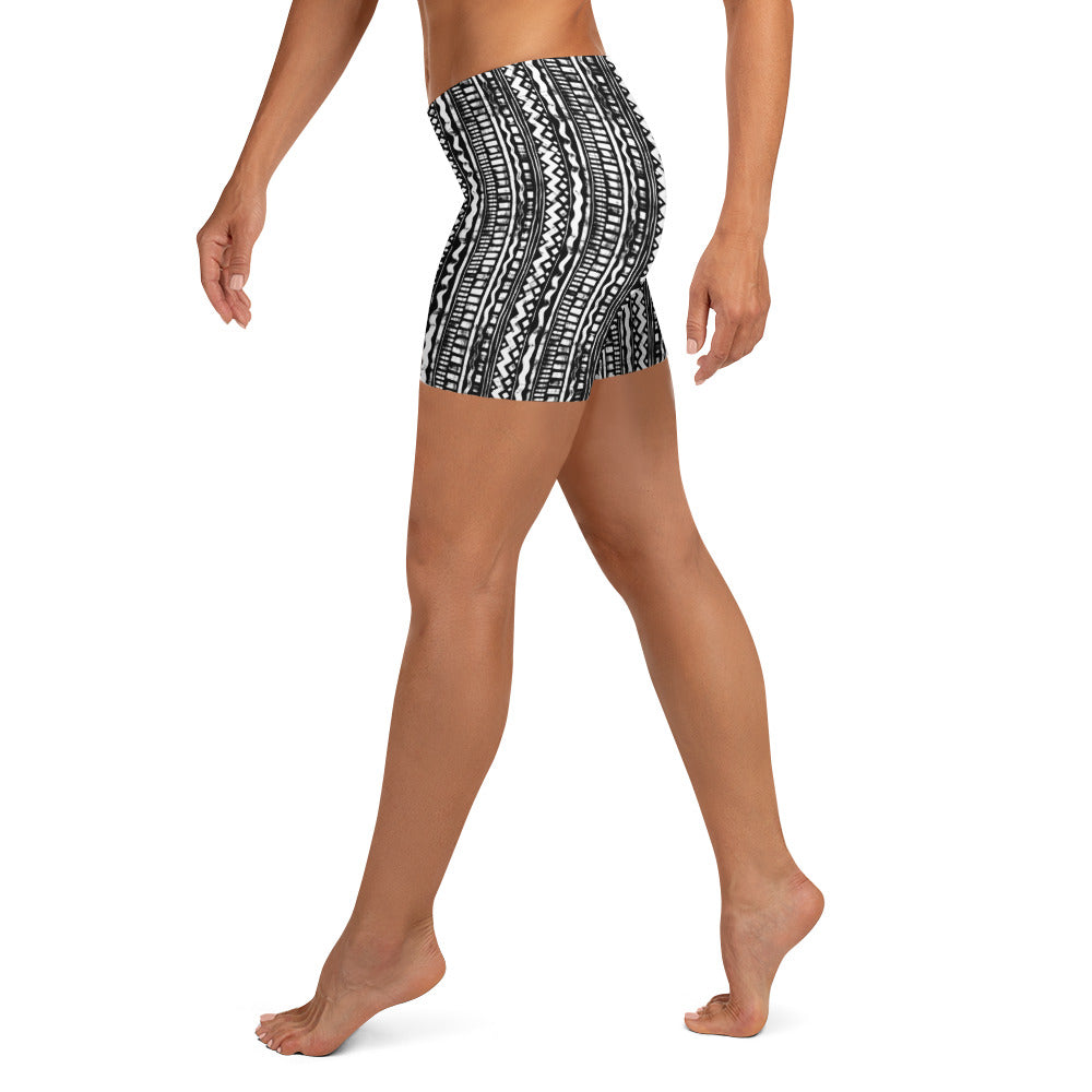 NATZ CLOTHING! Festival Radlerhose "Black & White" FESTIVAL OUTFITS & STREETWEAR
