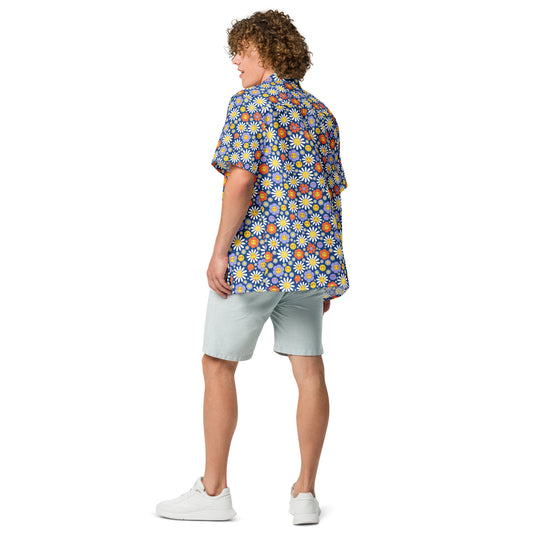 Groovy Gal | Buntes Hawaiihemd für Männer (Oversized) FESTIVAL OUTFITS & STREETWEAR