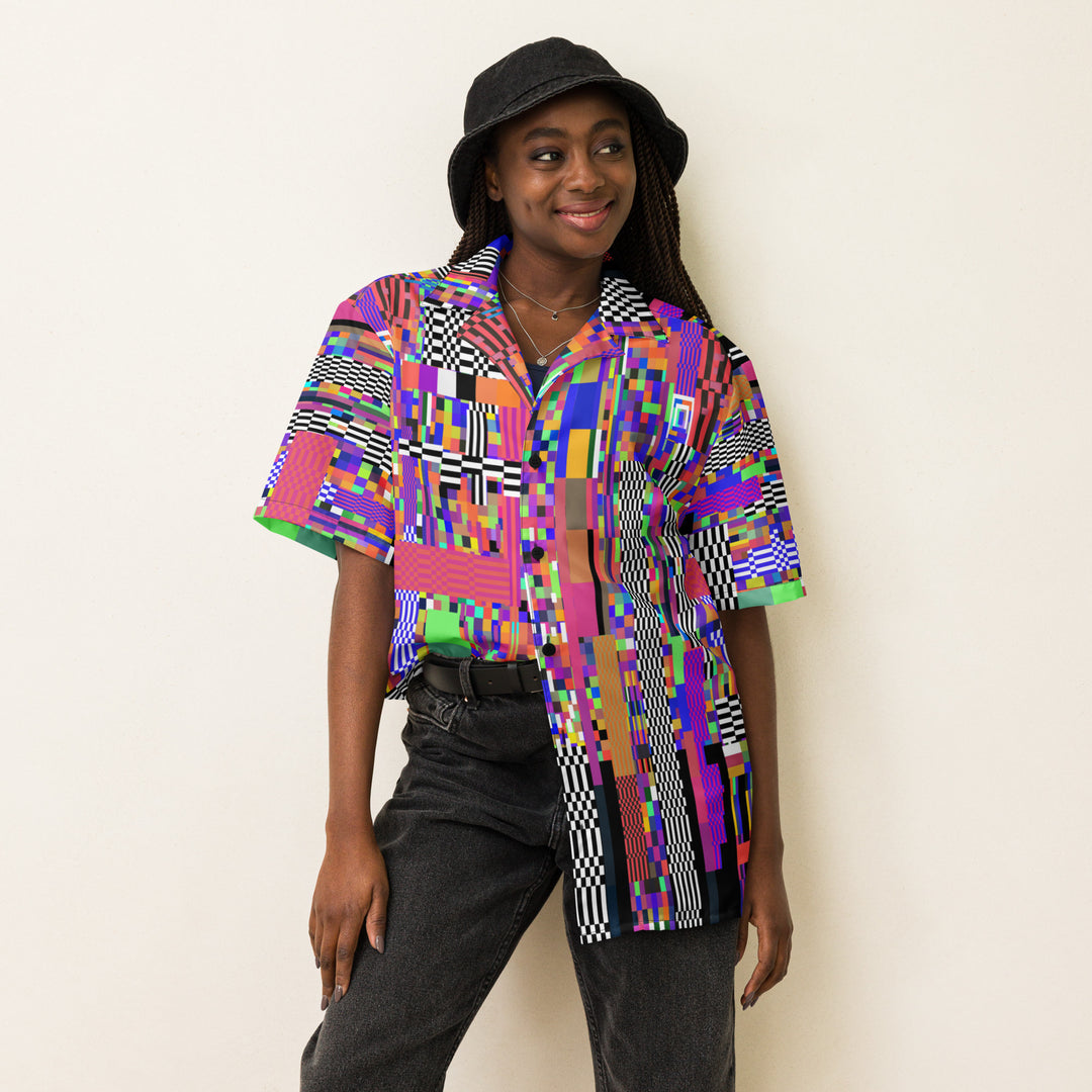 Streetwear Hemd mit Knöpfen | all over print | Streetlook Streetwear Festival Shirts
