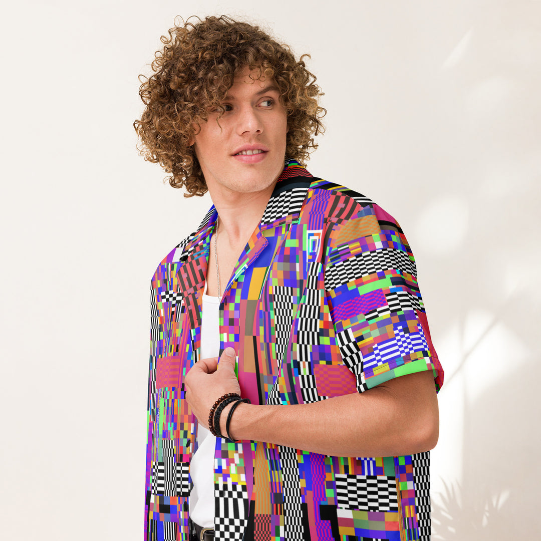 Streetwear Hemd mit Knöpfen | all over print | Streetlook Streetwear Festival Shirts
